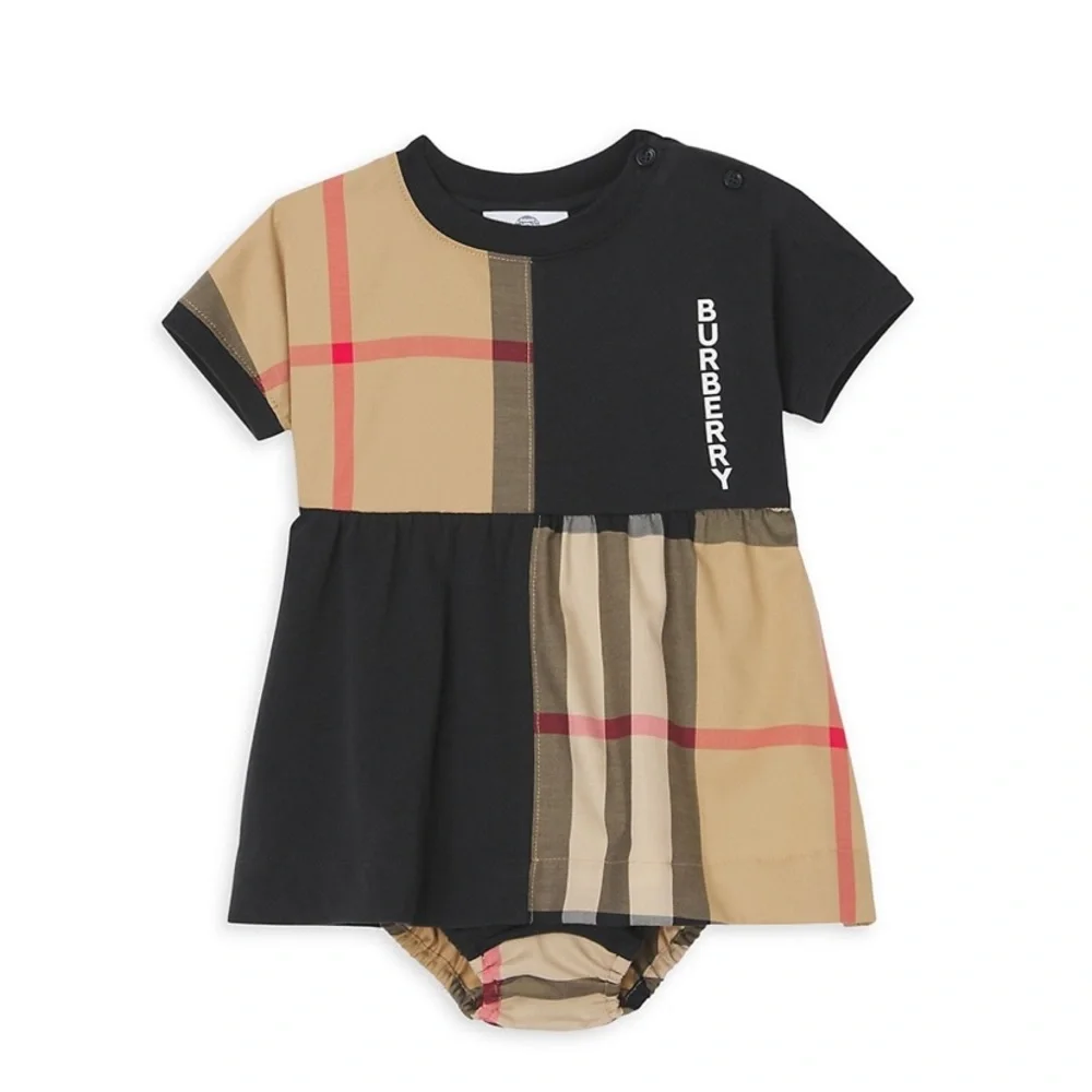 9 month Burberry dress with diaper cover - Picture 1 of 3